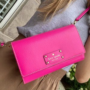 Pink Kate Spade Crossbody Clutch